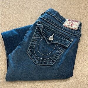 True Religion Women's Blue Jeans size 31 straight cut